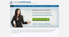 Desktop Screenshot of adressermittlung.de