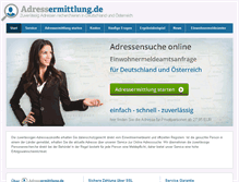 Tablet Screenshot of adressermittlung.de